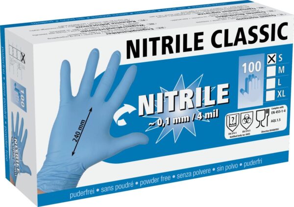 Wegwerp handschoen nitril classic M - Afbeelding 2