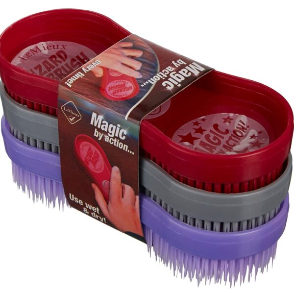 Trio de pinceaux Wizard Bourgogne/Gris/Violet – Image 2
